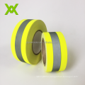 Hi Vis Yellow reflective reflector Sewing Fabric Tape For Firefighter